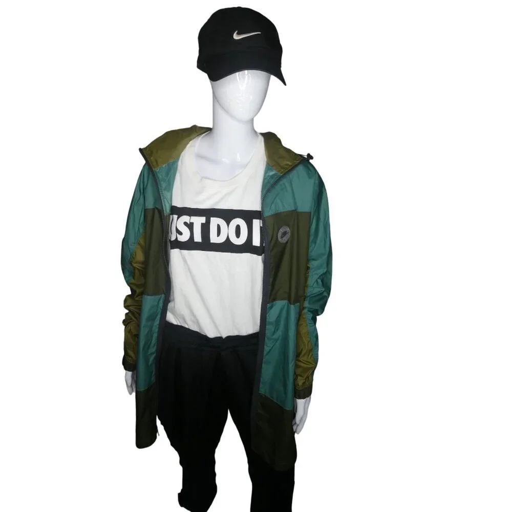 Nike Sportswear Unisex Woven Utility Green‎ Jacket Men's L/Women's XL